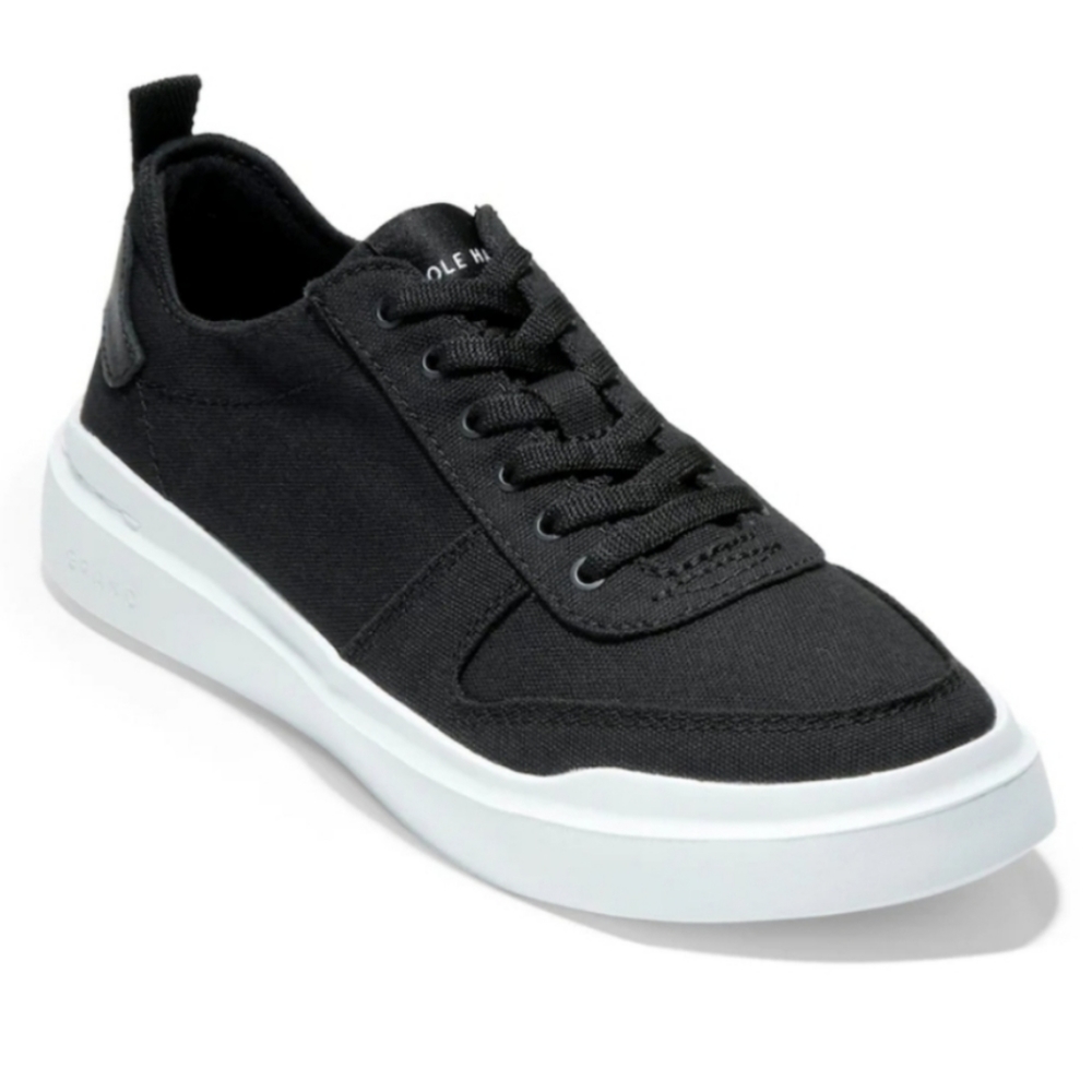 NEW Cole Haan GrandPro Rally Women's Canvas Court Sneakers -  Black Sz 6